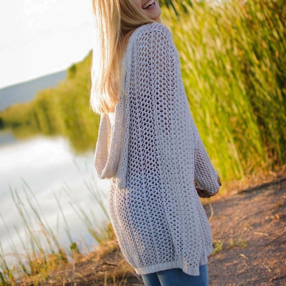 Brandy Melville oversized open knit cardigan